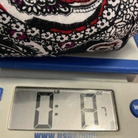 Chaps Black/White Multi Paisley Print No Iron Button Up Shirt Women Size 2X - Picture 6 of 10